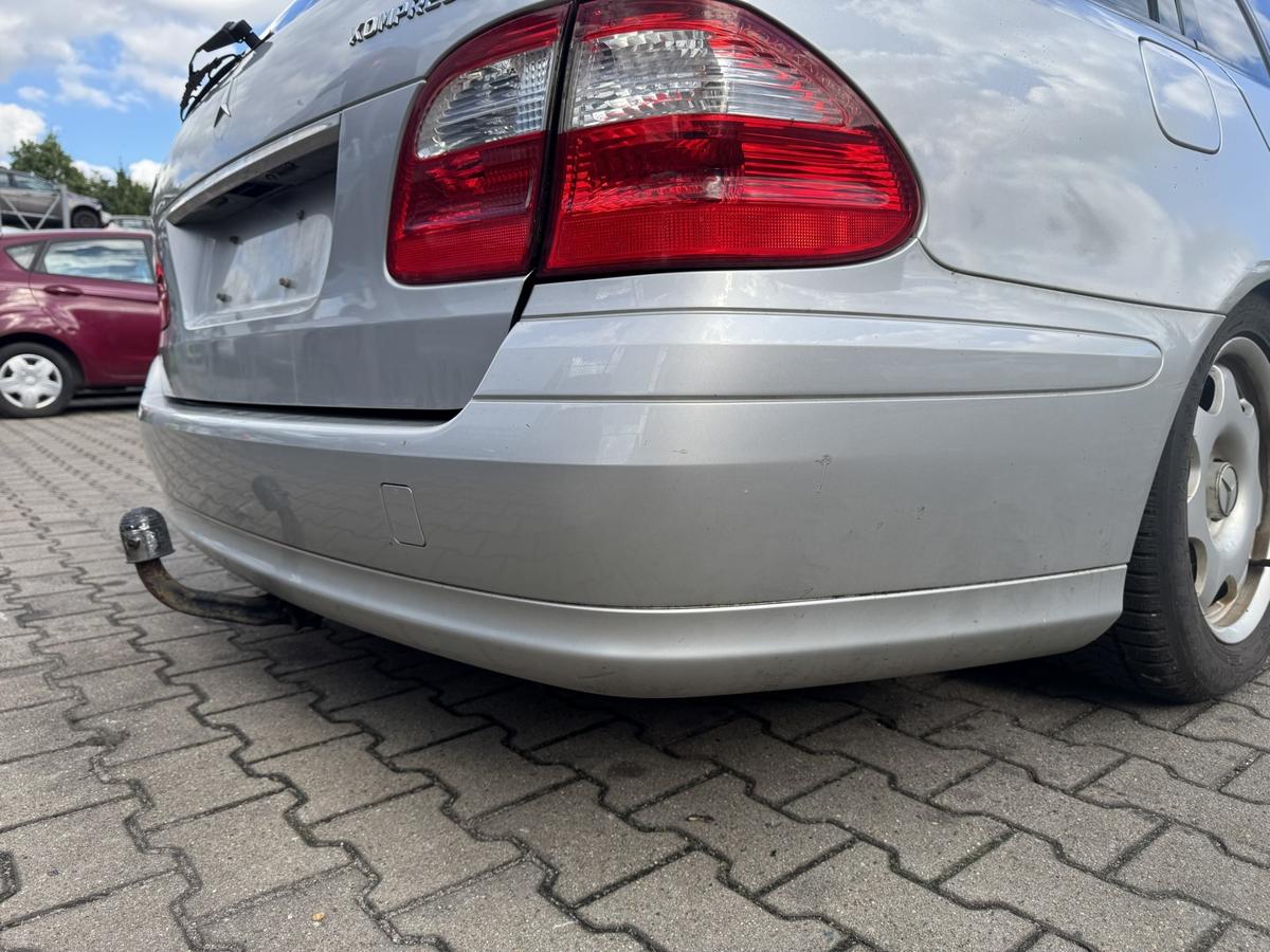 Mercedes E Klasse S211 original Sto&szlig;stange Stossf&auml;nger hinten 744 Brillantsilber T-Modell Bj.2005